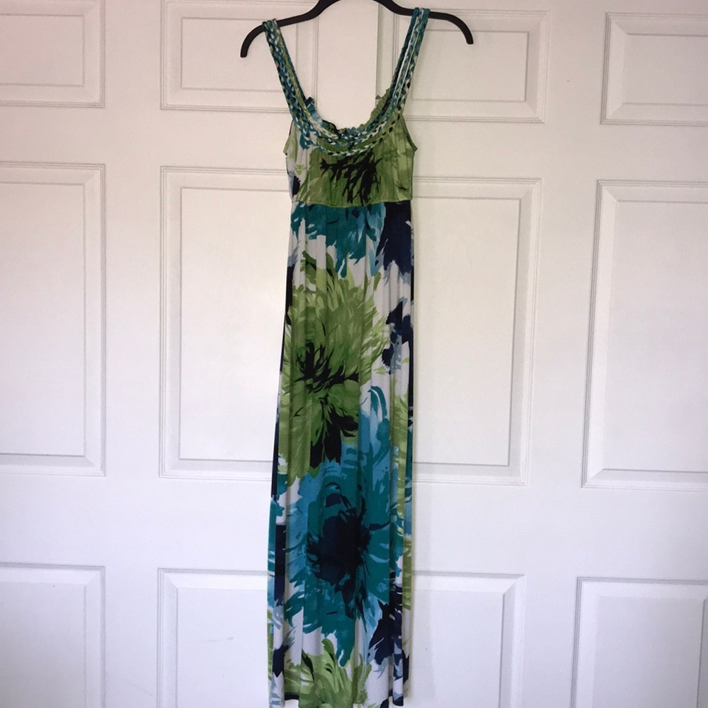 Floral maxi dress.